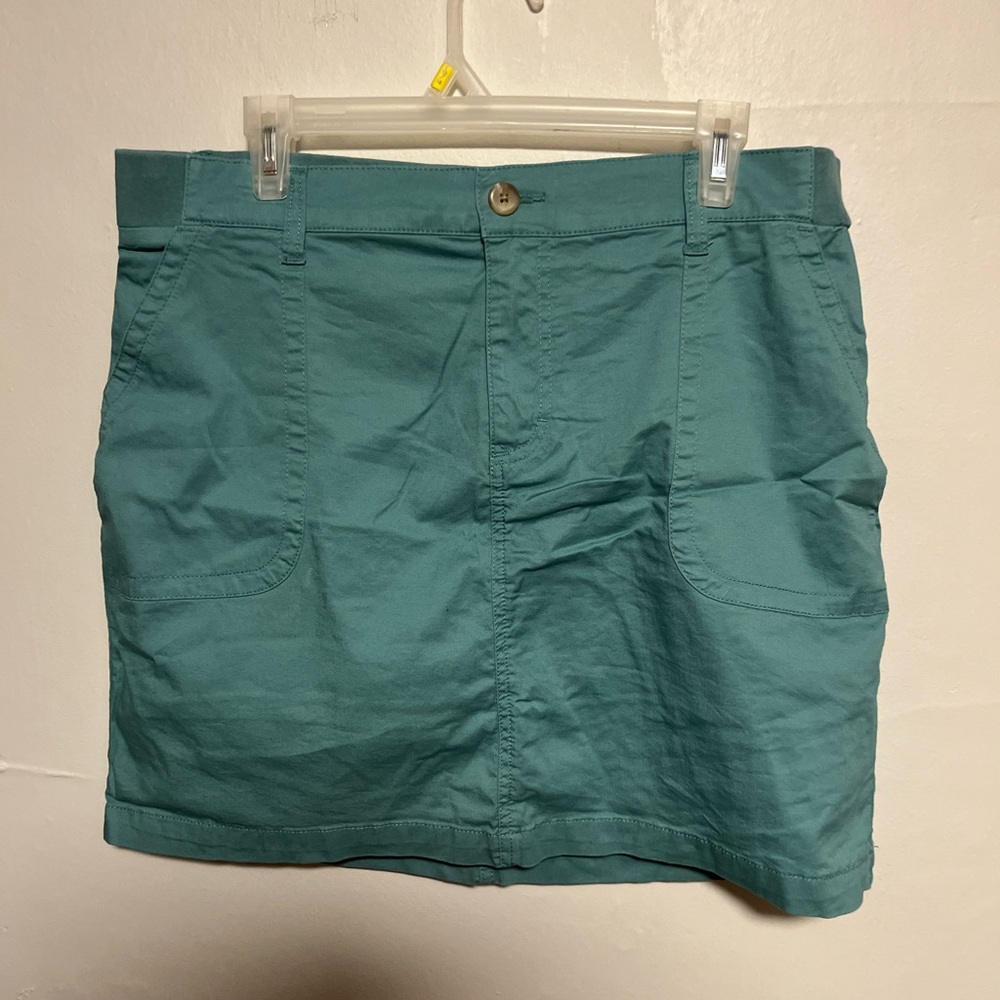 Lee Teal Mid-Rise Skort